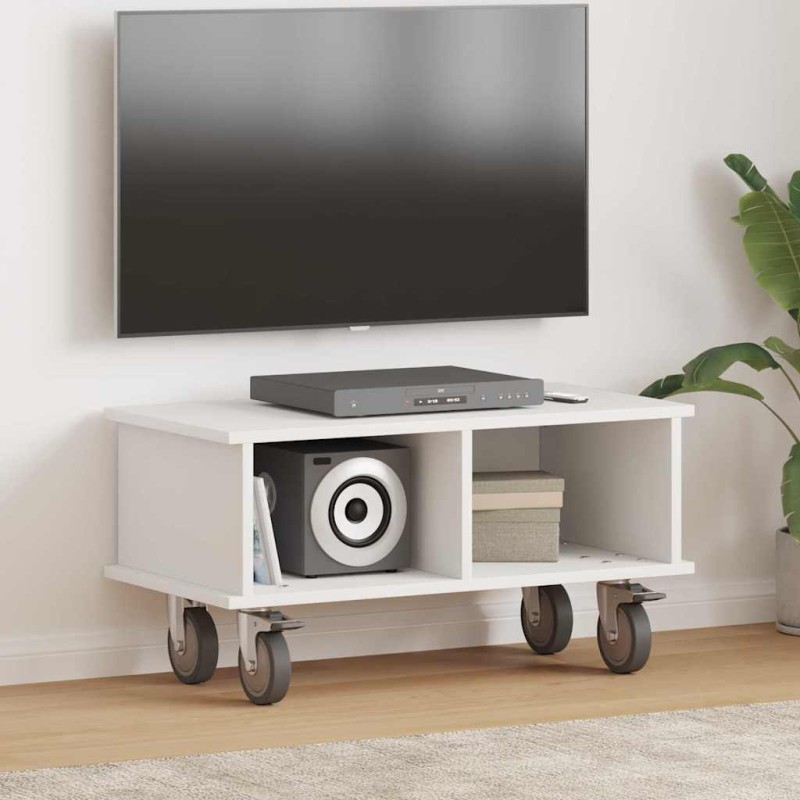 vidaXL Βάση TV 68,5 x 35 x 35 εκ Λευκό Επεξεργασμένο Ξύλο