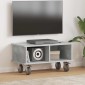 vidaXL Βάση TV 68,5 x 35 x 35 εκ Σκυρόδεμα Γκρι Επεξεργασμένο Ξύλο