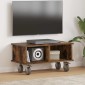 vidaXL Βάση TV 68,5 x 35 x 35 εκ Καπνιστό Δρύς Επεξεργασμένο Ξύλο