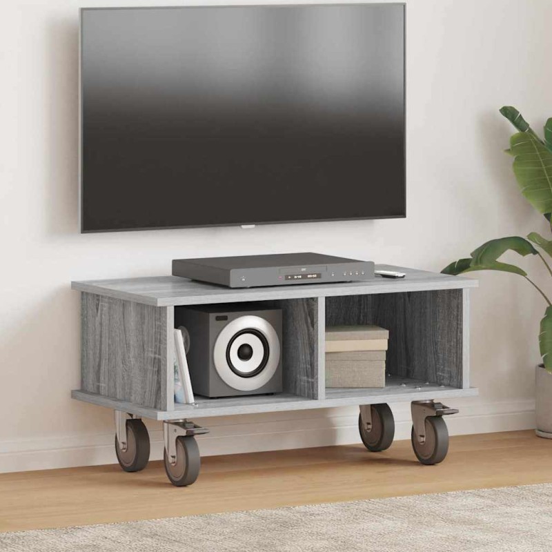 vidaXL Βάση TV 68,5 x 35 x 35 εκ Γκρίζο Σονομα Επεξεργασμένο Ξύλο