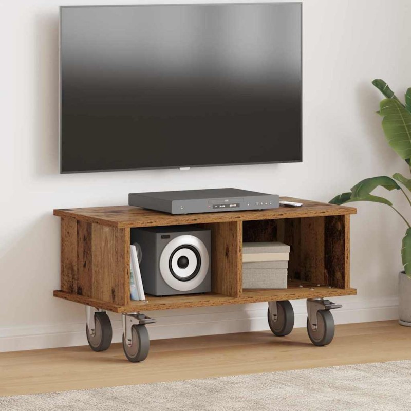 vidaXL Βάση TV 68,5 x 35 x 35 εκ Παλιό ξύλο Επεξεργασμένο Ξύλο