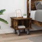 vidaXL Βάση TV 37 x 35 x 35 εκ Καπνιστό Δρύς Επεξεργασμένο Ξύλο