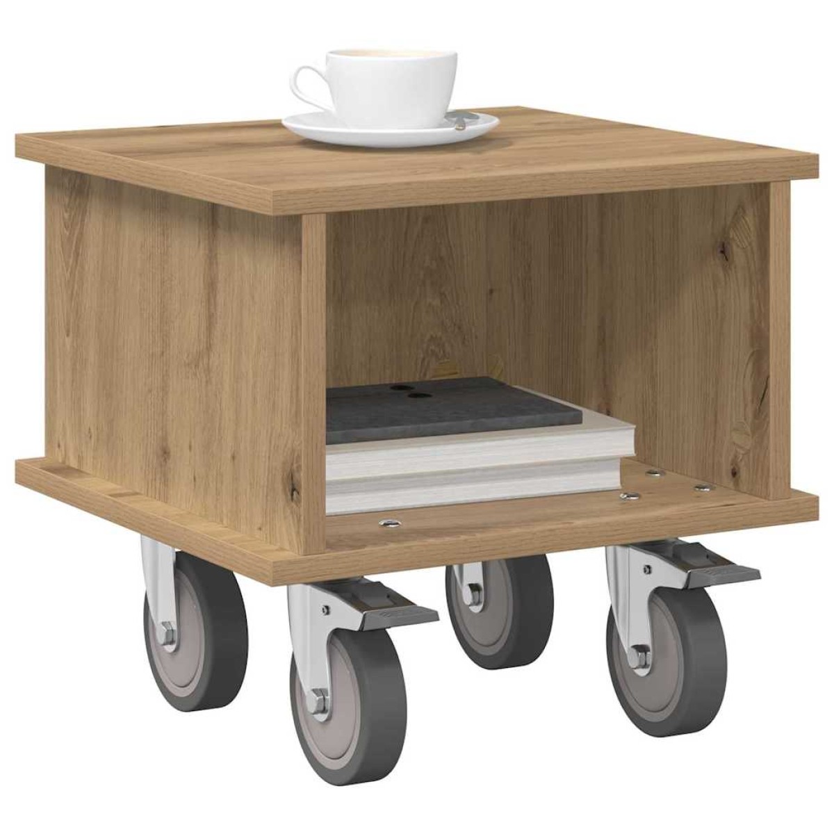 vidaXL Βάση TV 37 x 35 x 35 εκ Artisan Oak Επεξεργασμένο Ξύλο