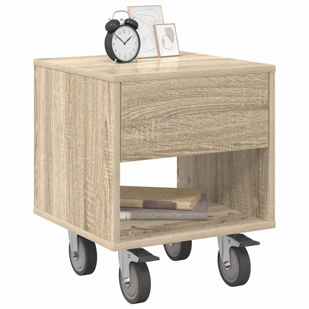 vidaXL Κομοδίνο 2 τμχ. Δρύς Sonoma 40,5 x 40 x 48 εκ.