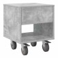vidaXL Κομοδίνο Σκυρόδεμα Γκρι 40,5 x 40 x 48 εκ. Επεξεργασμένο Ξύλο