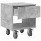 vidaXL Κομοδίνο 2 τμχ. Σκυρόδεμα Γκρι 40,5 x 40 x 48 εκ.