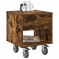 vidaXL Κομοδίνο 2 τμχ. Καπνιστό Δρύς 40,5 x 40 x 48 εκ.