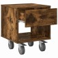 vidaXL Κομοδίνο 2 τμχ. Καπνιστό Δρύς 40,5 x 40 x 48 εκ.