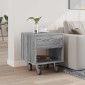 vidaXL Κομοδίνο Γκρίζο Σονομα 40,5 x 40 x 48 εκ. Επεξεργασμένο Ξύλο