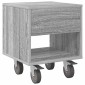 vidaXL Κομοδίνο 2 τμχ. Γκρίζο Σονομα 40,5 x 40 x 48 εκ.
