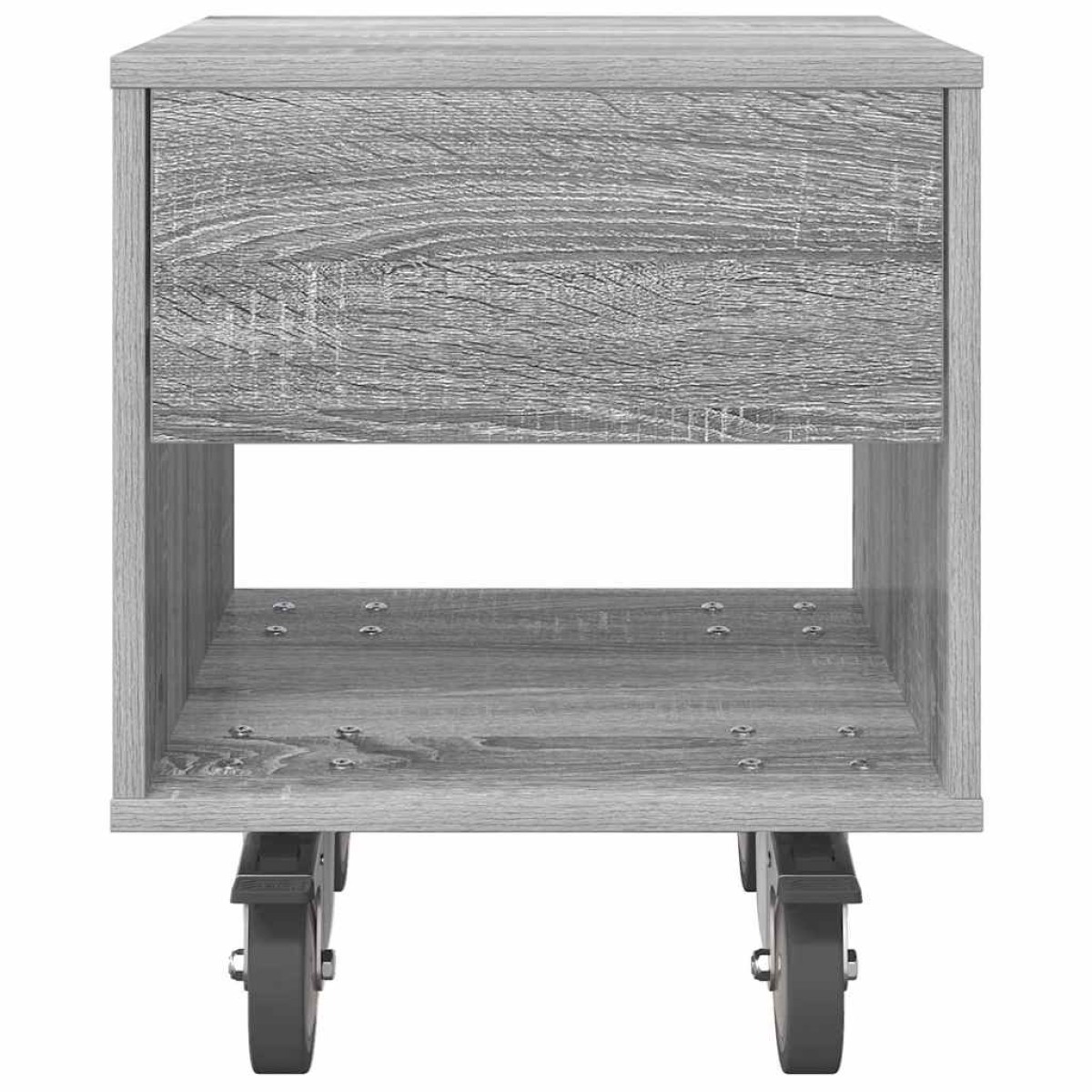 vidaXL Κομοδίνο 2 τμχ. Γκρίζο Σονομα 40,5 x 40 x 48 εκ.