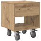 vidaXL Κομοδίνο Artisan Oak 40,5 x 40 x 48 εκ. Επεξεργασμένο Ξύλο