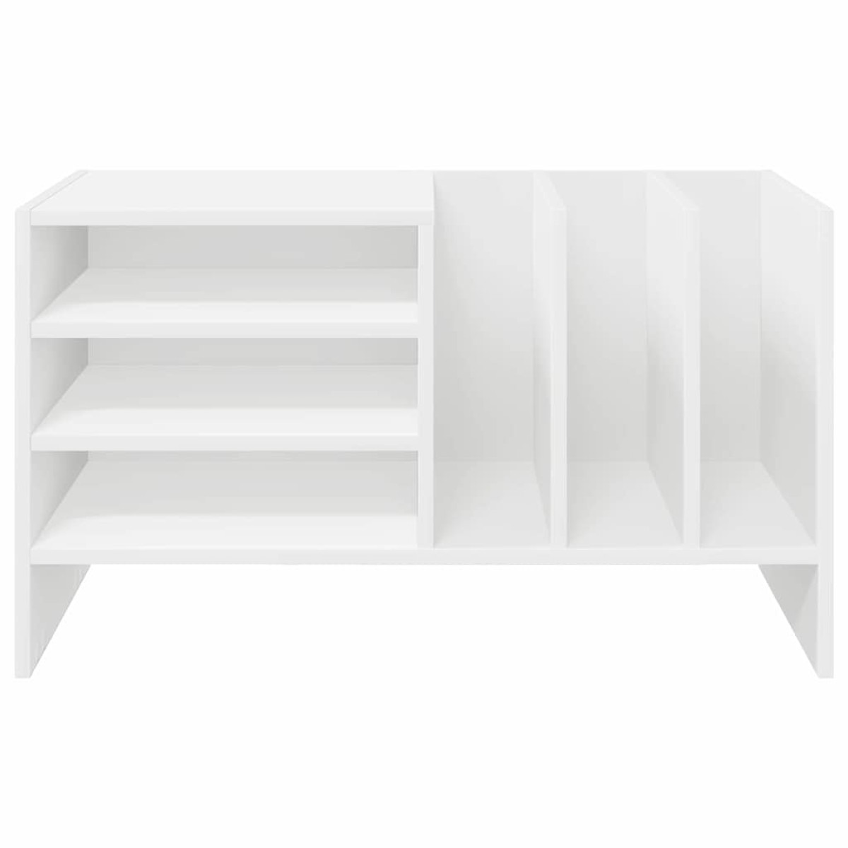 vidaXL Ντουλάπι δίσκων βινυλίου Λευκό 78,5 x 35 x 45 εκ