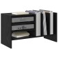 vidaXL Ντουλάπι δίσκων βινυλίου Μαύρη Οξυά 78,5 x 35 x 45 εκ