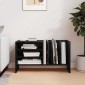 vidaXL Ντουλάπι δίσκων βινυλίου Μαύρη Οξυά 78,5 x 35 x 45 εκ