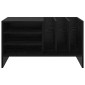 vidaXL Ντουλάπι δίσκων βινυλίου Μαύρη Οξυά 78,5 x 35 x 45 εκ