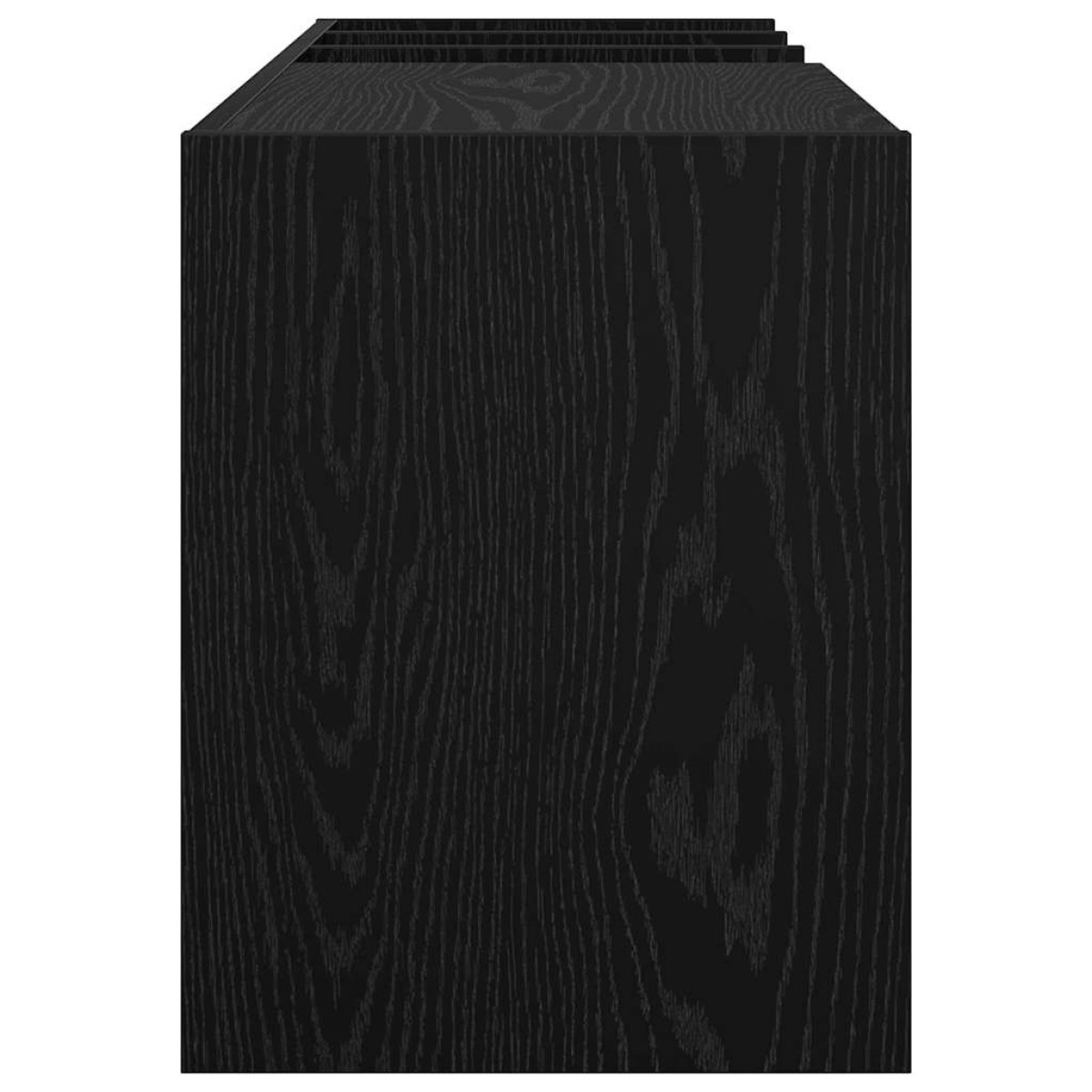 vidaXL Ντουλάπι δίσκων βινυλίου Μαύρη Οξυά 78,5 x 35 x 45 εκ