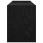 vidaXL Ντουλάπι δίσκων βινυλίου Μαύρη Οξυά 78,5 x 35 x 45 εκ
