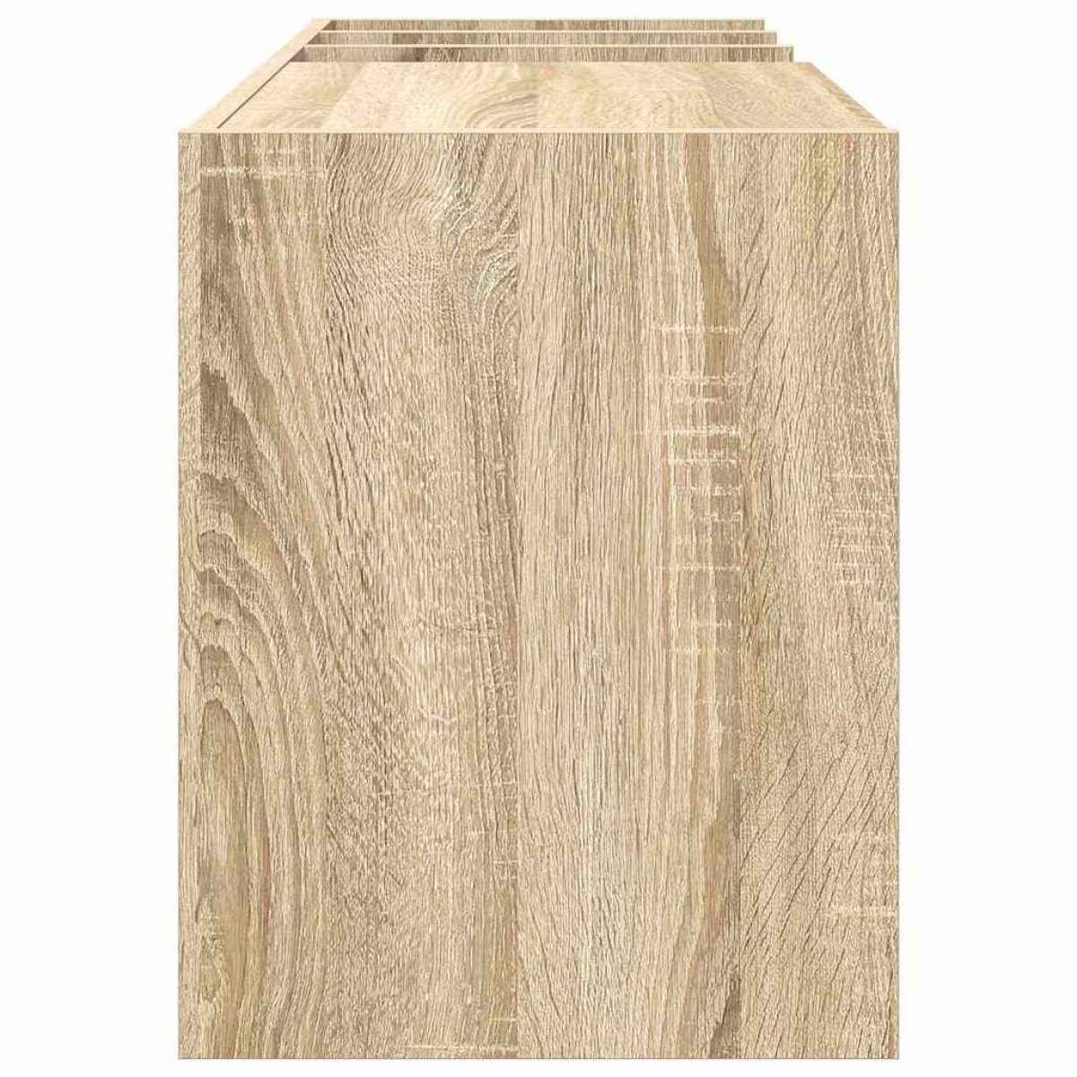 vidaXL Ντουλάπι δίσκων βινυλίου Δρύς Sonoma 78,5 x 35 x 45 εκ