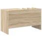 vidaXL Ντουλάπι δίσκων βινυλίου Δρύς Sonoma 78,5 x 35 x 45 εκ
