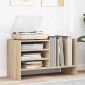 vidaXL Ντουλάπι δίσκων βινυλίου Δρύς Sonoma 78,5 x 35 x 45 εκ