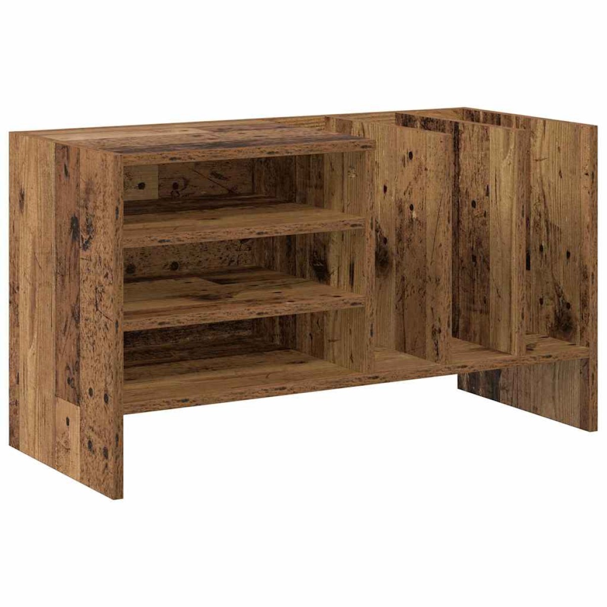 vidaXL Ντουλάπι δίσκων βινυλίου Παλιό ξύλο 78,5 x 35 x 45 εκ