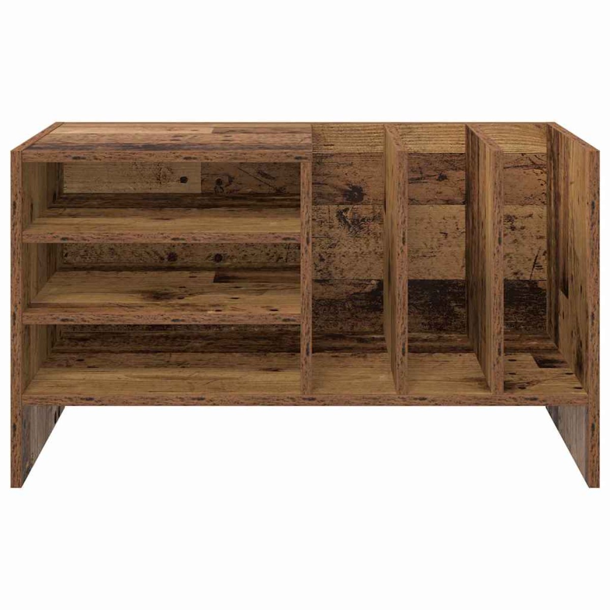 vidaXL Ντουλάπι δίσκων βινυλίου Παλιό ξύλο 78,5 x 35 x 45 εκ