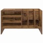 vidaXL Ντουλάπι δίσκων βινυλίου Παλιό ξύλο 78,5 x 35 x 45 εκ