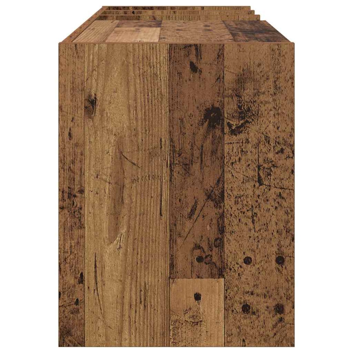 vidaXL Ντουλάπι δίσκων βινυλίου Παλιό ξύλο 78,5 x 35 x 45 εκ