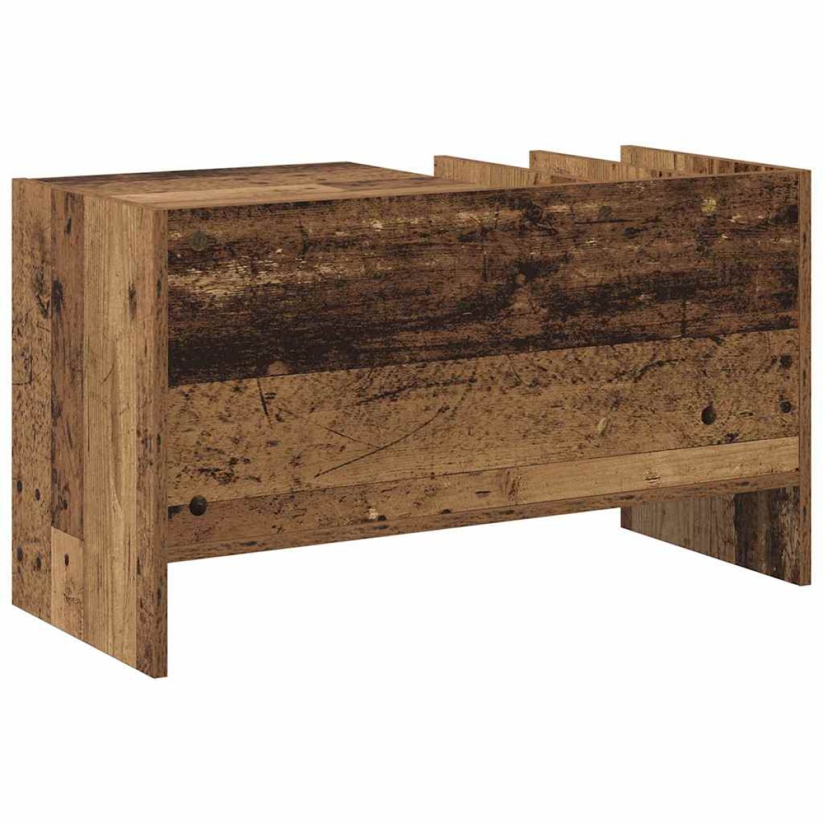 vidaXL Ντουλάπι δίσκων βινυλίου Παλιό ξύλο 78,5 x 35 x 45 εκ