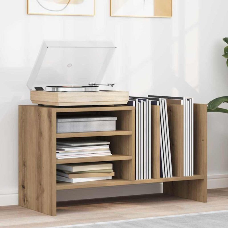 vidaXL Ντουλάπι δίσκων βινυλίου Artisan Oak 78,5 x 35 x 45 εκ
