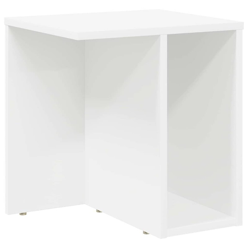 vidaXL End Table Λευκό 37 x 32 x 40 εκ Επεξεργασμένο Ξύλο