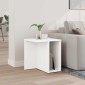 vidaXL End Table Λευκό 37 x 32 x 40 εκ Επεξεργασμένο Ξύλο