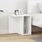 vidaXL End Table Λευκό 37 x 32 x 40 εκ Επεξεργασμένο Ξύλο