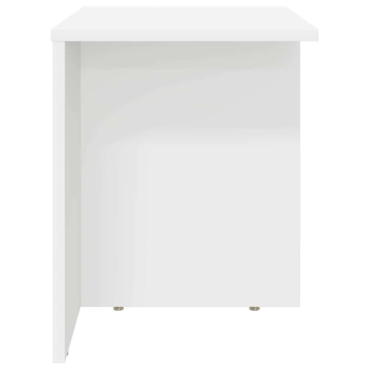 vidaXL End Table 2 τμχ. Λευκό 37 x 32 x 40 εκ Επεξεργασμένο Ξύλο