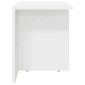 vidaXL End Table 2 τμχ. Λευκό 37 x 32 x 40 εκ Επεξεργασμένο Ξύλο