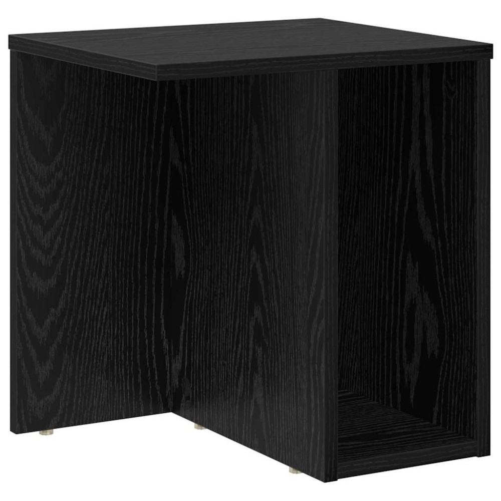 vidaXL End Table Μαύρη Οξυά 37 x 32 x 40 εκ Επεξεργασμένο Ξύλο