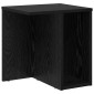 vidaXL End Table Μαύρη Οξυά 37 x 32 x 40 εκ Επεξεργασμένο Ξύλο