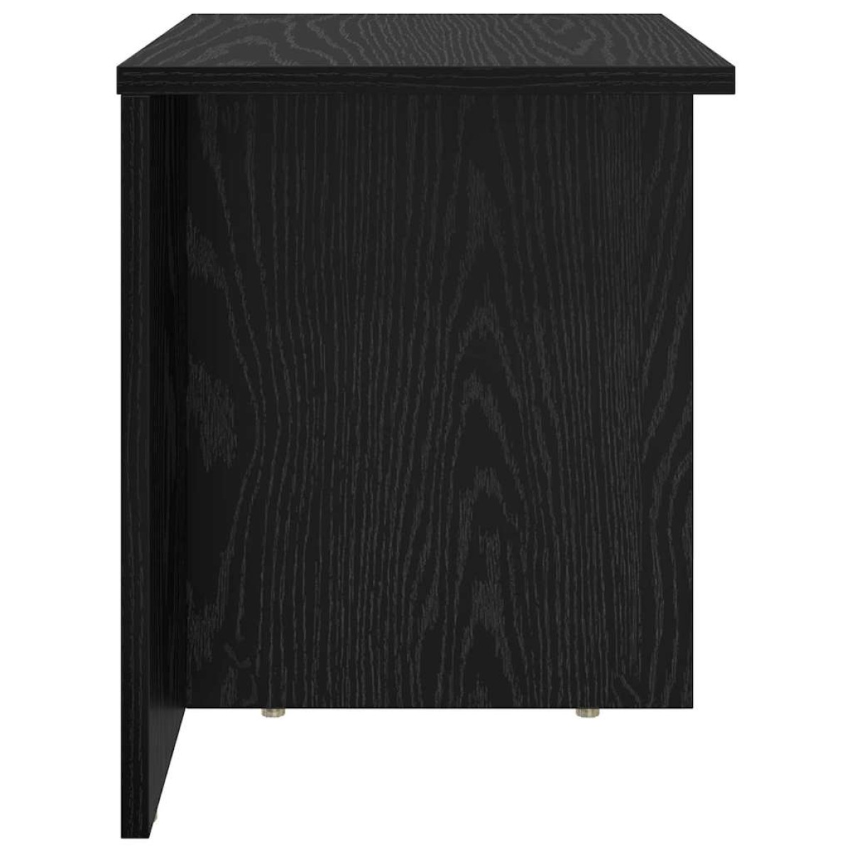 vidaXL End Table Μαύρη Οξυά 37 x 32 x 40 εκ Επεξεργασμένο Ξύλο