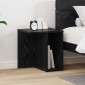 vidaXL End Table Μαύρη Οξυά 37 x 32 x 40 εκ Επεξεργασμένο Ξύλο