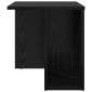 vidaXL End Table 2 τμχ. Μαύρη Οξυά 37 x 32 x 40 εκ Επεξεργασμένο Ξύλο