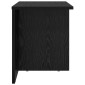 vidaXL End Table 2 τμχ. Μαύρη Οξυά 37 x 32 x 40 εκ Επεξεργασμένο Ξύλο