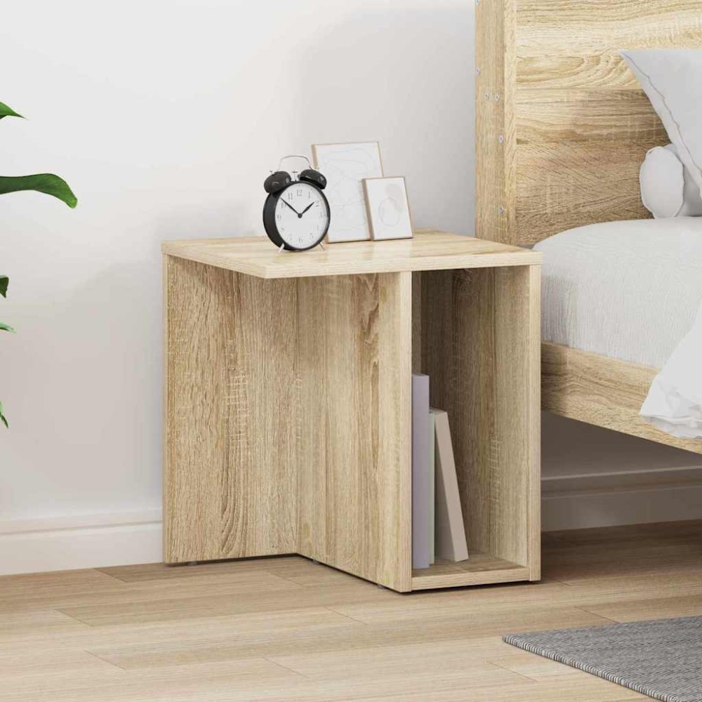 vidaXL End Table Δρύς Sonoma 37 x 32 x 40 εκ Επεξεργασμένο Ξύλο