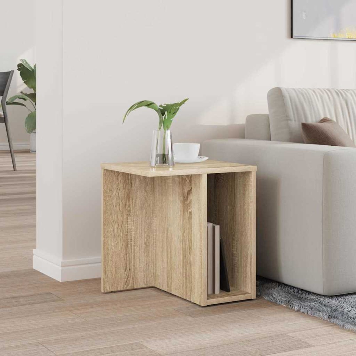 vidaXL End Table Δρύς Sonoma 37 x 32 x 40 εκ Επεξεργασμένο Ξύλο