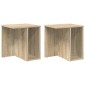 vidaXL End Table 2 τμχ. Δρύς Sonoma 37 x 32 x 40 εκ Επεξεργασμένο Ξύλο