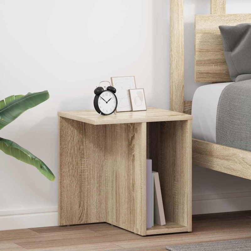 vidaXL End Table 2 τμχ. Δρύς Sonoma 37 x 32 x 40 εκ Επεξεργασμένο Ξύλο