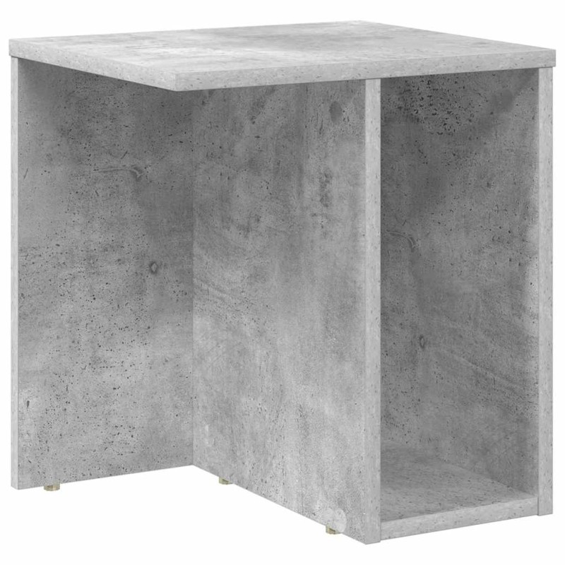 vidaXL End Table Σκυρόδεμα Γκρι 37 x 32 x 40 εκ Επεξεργασμένο Ξύλο