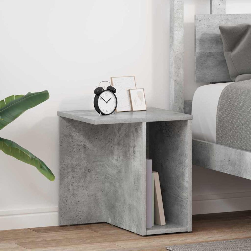 vidaXL End Table 2 τμχ. Σκυρόδεμα Γκρι 37 x 32 x 40 εκ