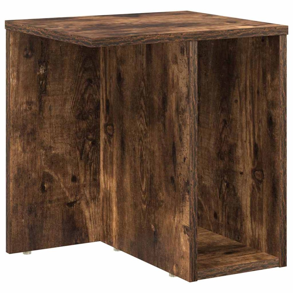 vidaXL End Table Καπνιστό Δρύς 37 x 32 x 40 εκ Επεξεργασμένο Ξύλο