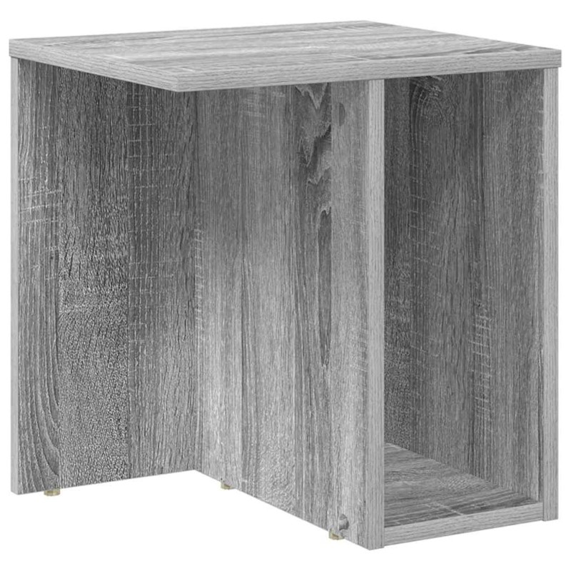 vidaXL End Table Γκρίζο Σονομα 37 x 32 x 40 εκ Επεξεργασμένο Ξύλο